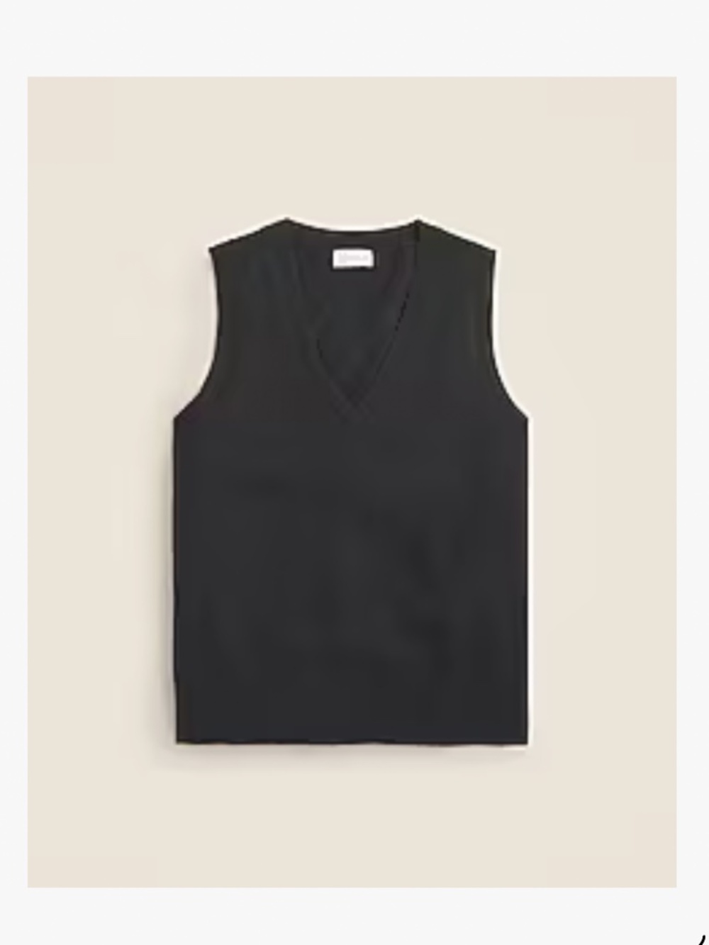 J Crew Cashmere Sweater Vest Black Size XS